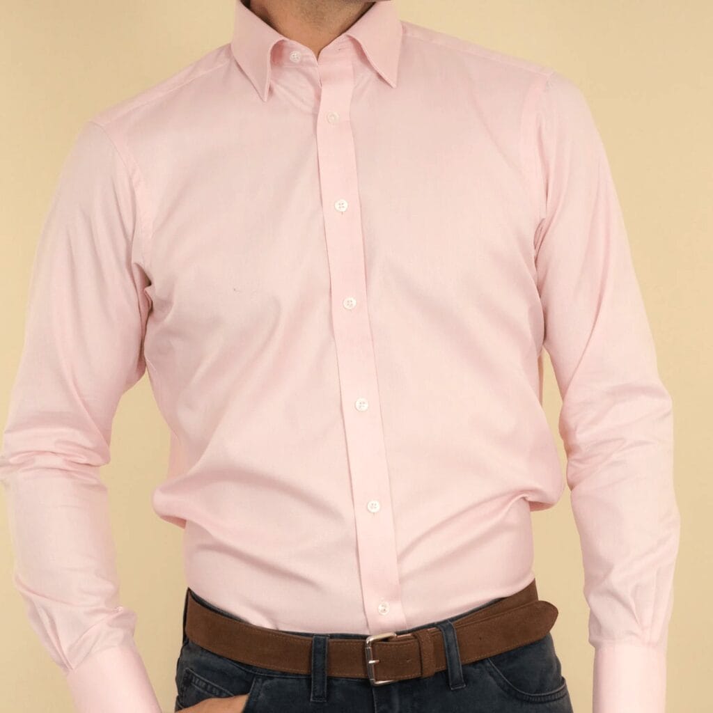 September 19, 2025 Two Button Cuff Pink Oxford